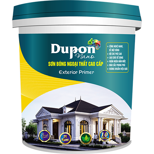 Sơn bóng ngoại thất cao cấp Dupon Nano